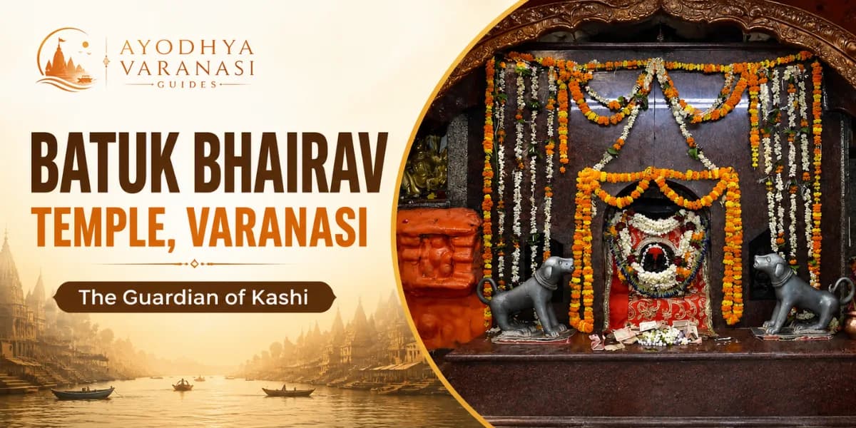 Batuk Bhairav Temple, Kamachha, Varanasi — the shrine of the child form of Bhairav with its centuries-old eternal lamp