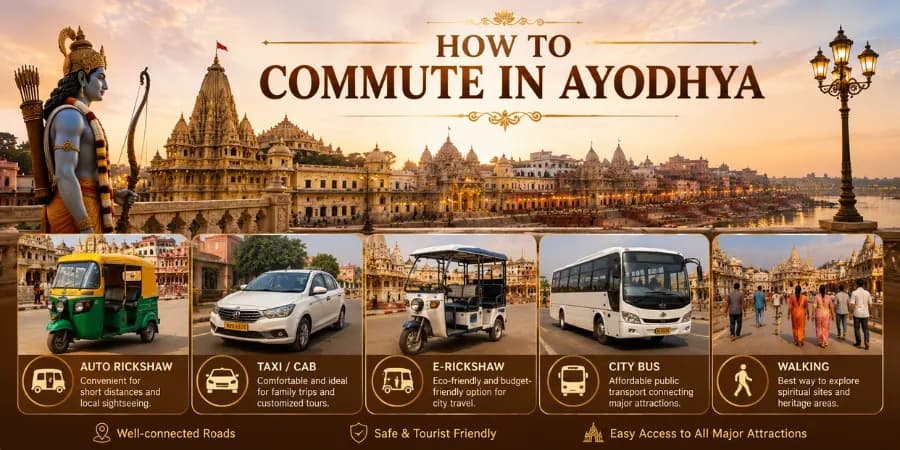 How to commute in Ayodhya — Ram Path, parking and Ram Mandir darshan routes