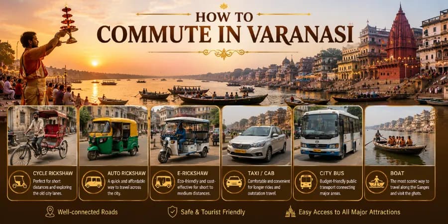 How to commute in Varanasi — ghats, parking and Kashi Vishwanath routes
