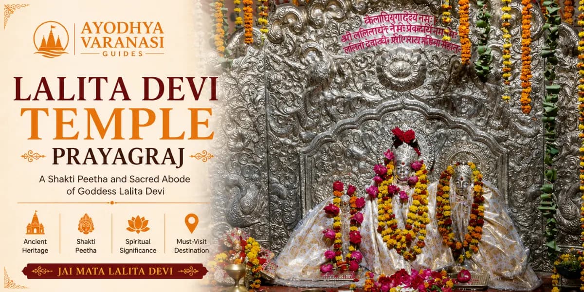 Shri Maa Lalita Devi Mandir, Meerapur, Prayagraj — the Shakti Peeth where the fingers of Sati's right hand are believed to have fallen