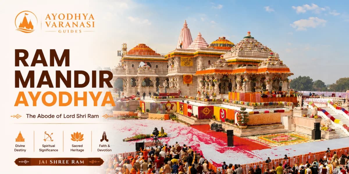 Shri Ram Janmabhoomi Mandir, Ayodhya — the Nagara-style Ram Mandir with its 161-foot gold-plated shikhar