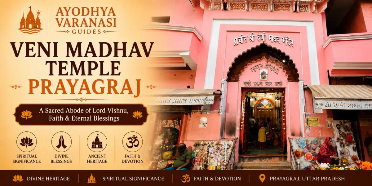 Shri Veni Madhav Temple, Daraganj, Prayagraj — the chief of the twelve Dwadash Madhav and presiding deity of Prayag