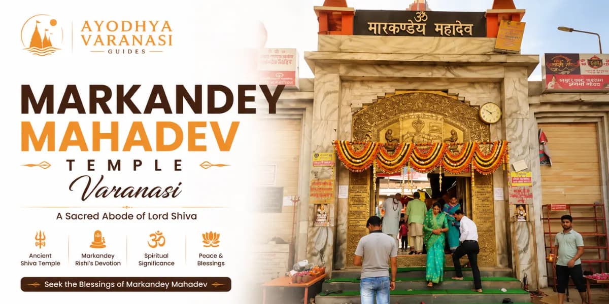 Markandey Mahadev Temple, Kaithi — the Shiva temple at the confluence of the Ganga and Gomti near Varanasi