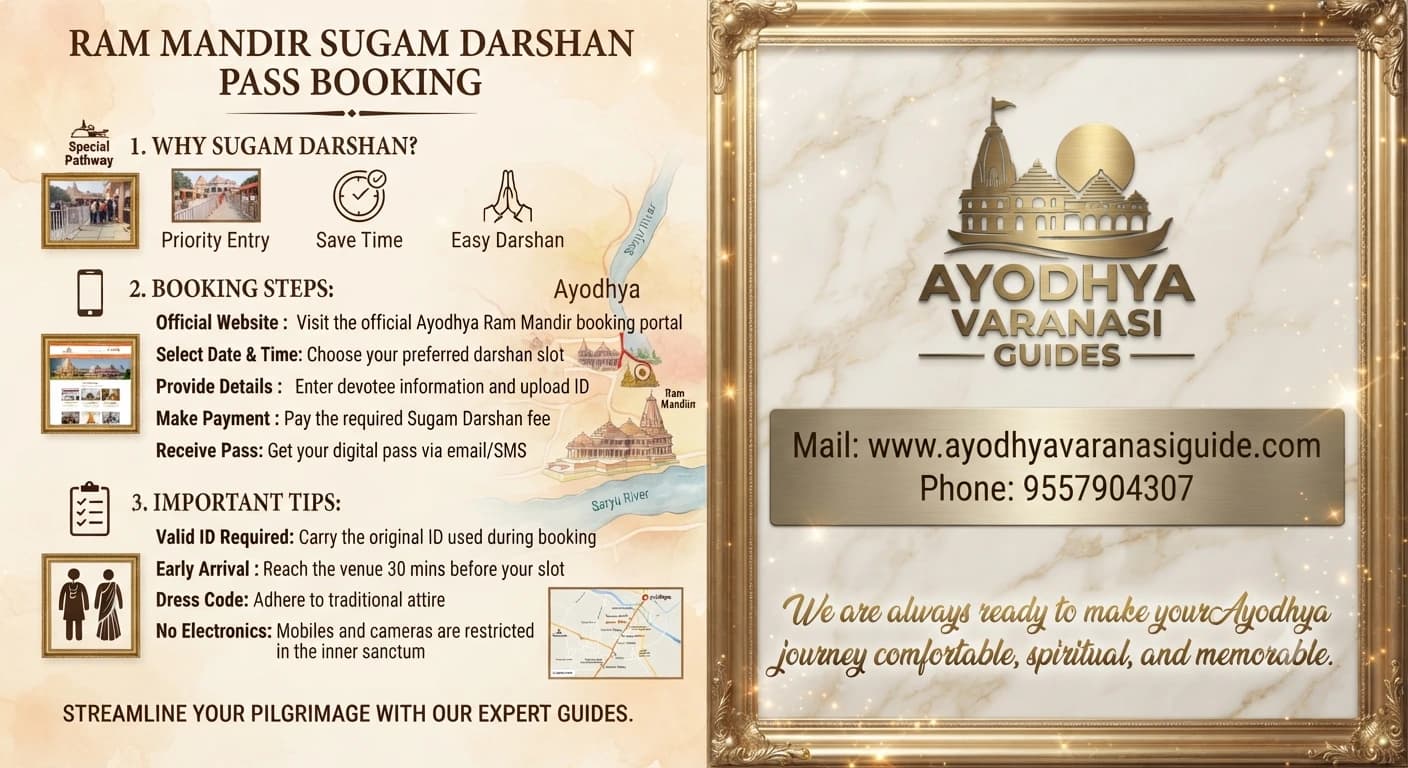 Ram Mandir sugam darshan pass booking