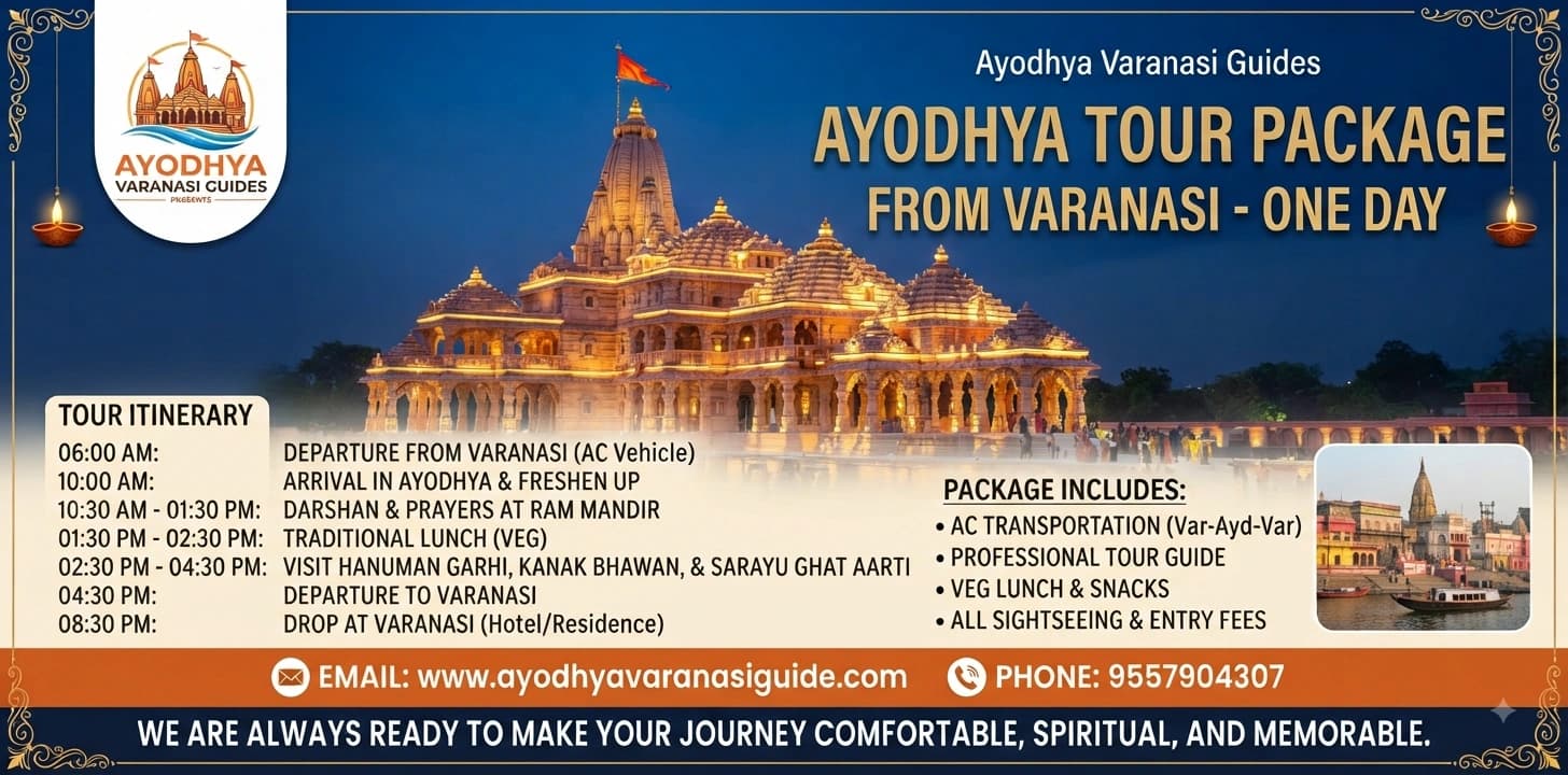 Ayodhya Tour Package from Varanasi One Day: Itinerary and Travel Guide