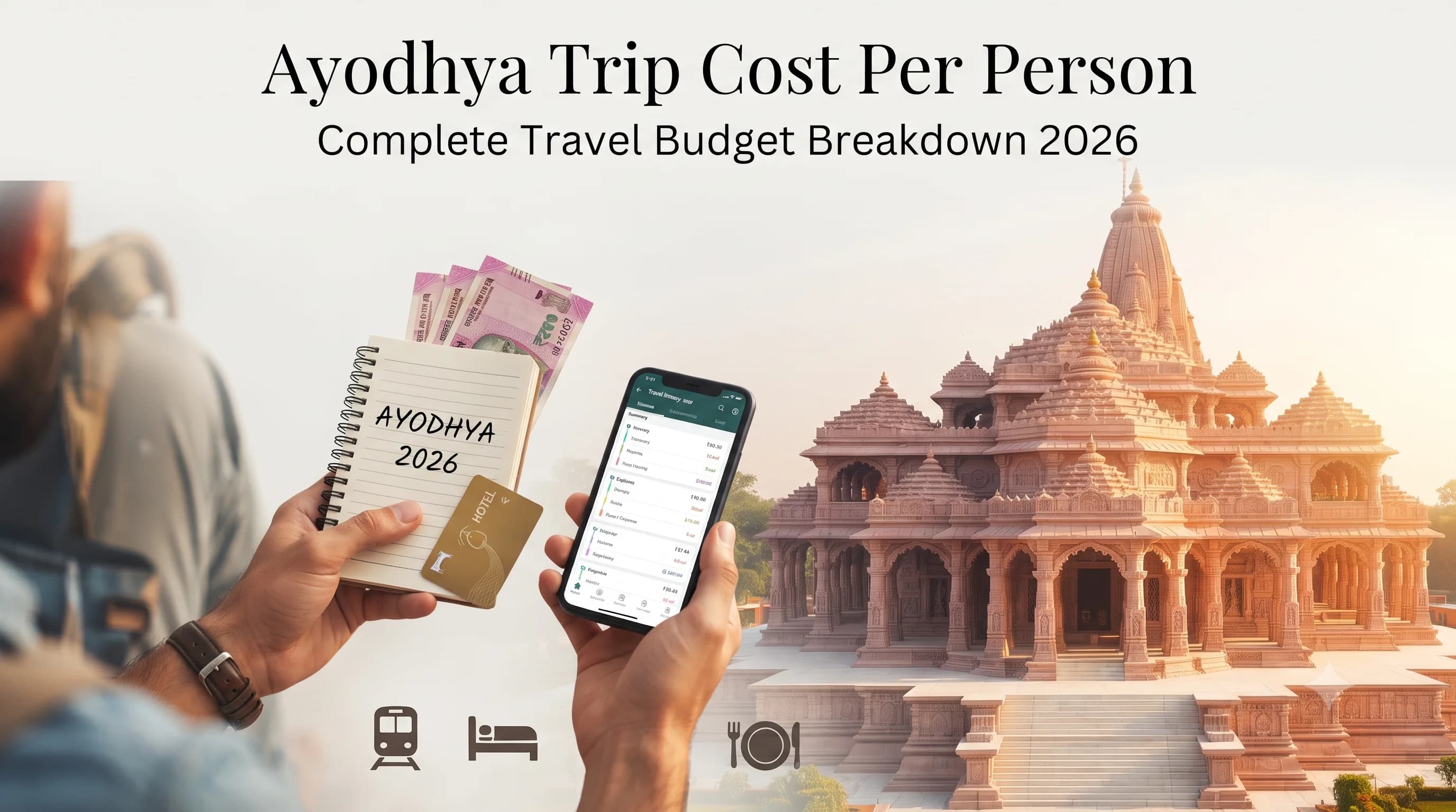 Ayodhya Trip Cost Per Person Breakdown 2026 – Travel, Hotel, Food and Ram Mandir Darshan Expenses