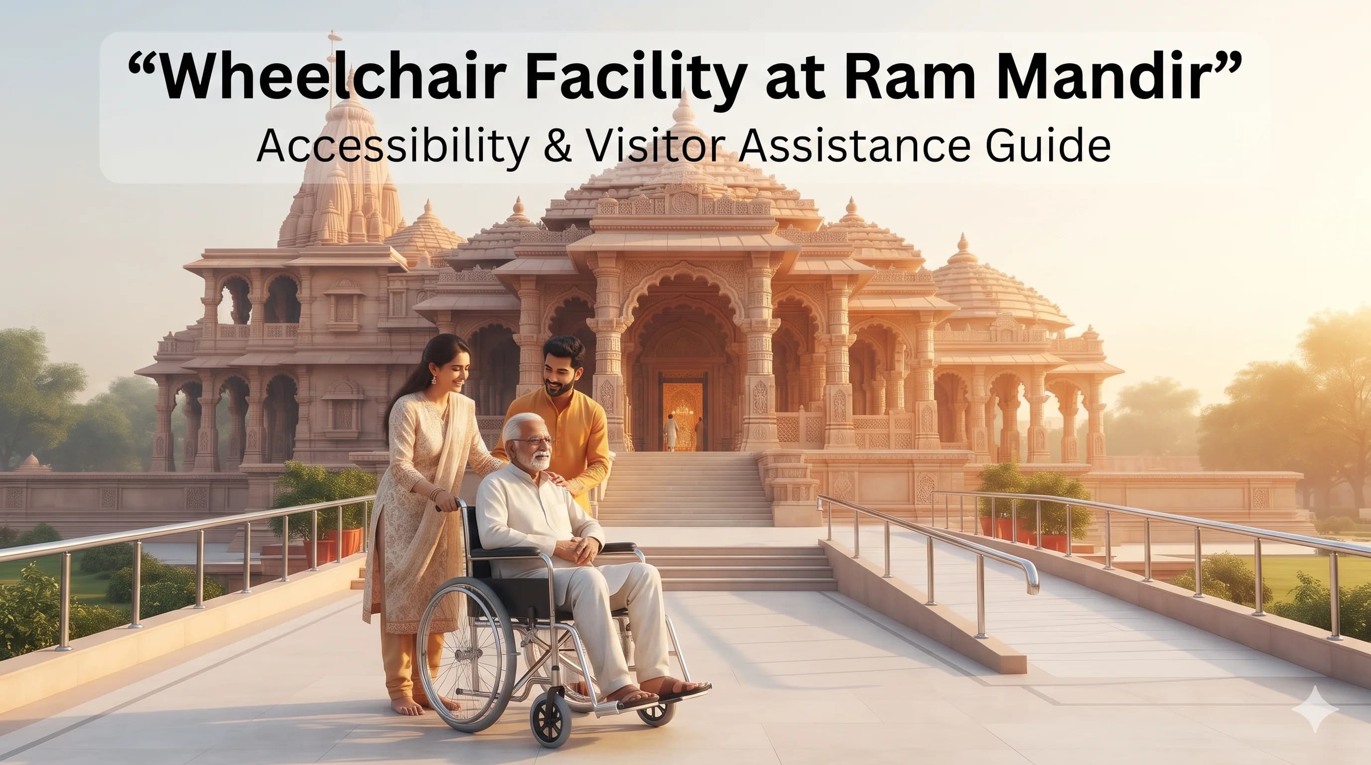 Wheelchair Facility at Ram Mandir Ayodhya for Senior Citizens and Visitors with Disabilities