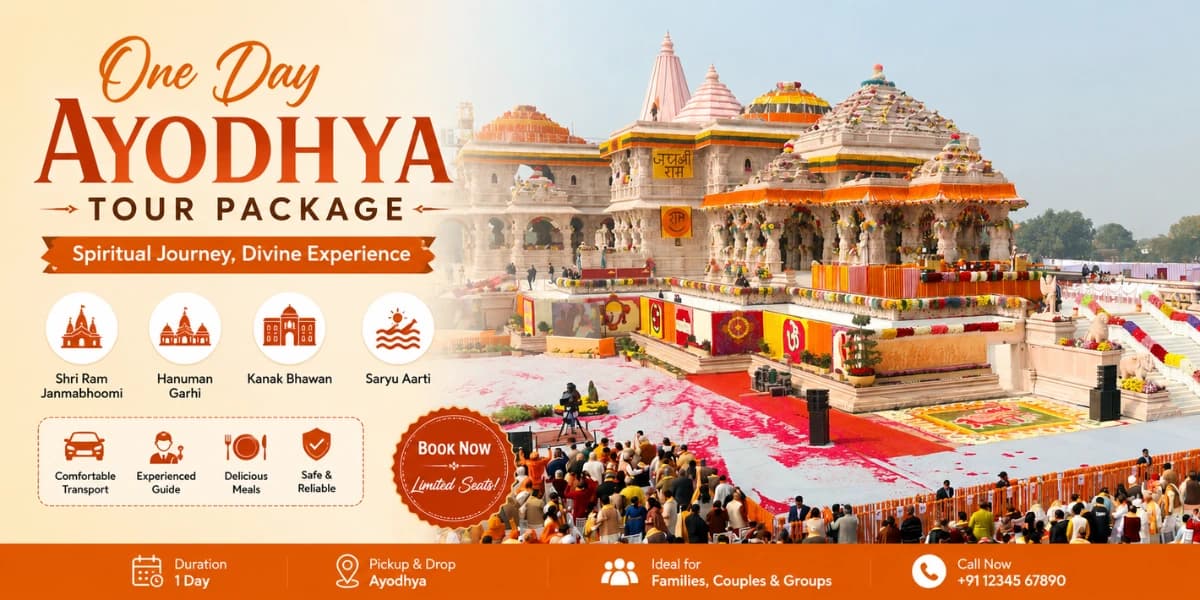 one day ayodhya tour package by car