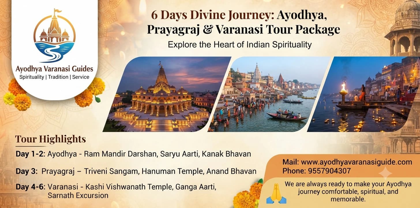 6 Days Ayodhya Prayagraj Varanasi Tour Package