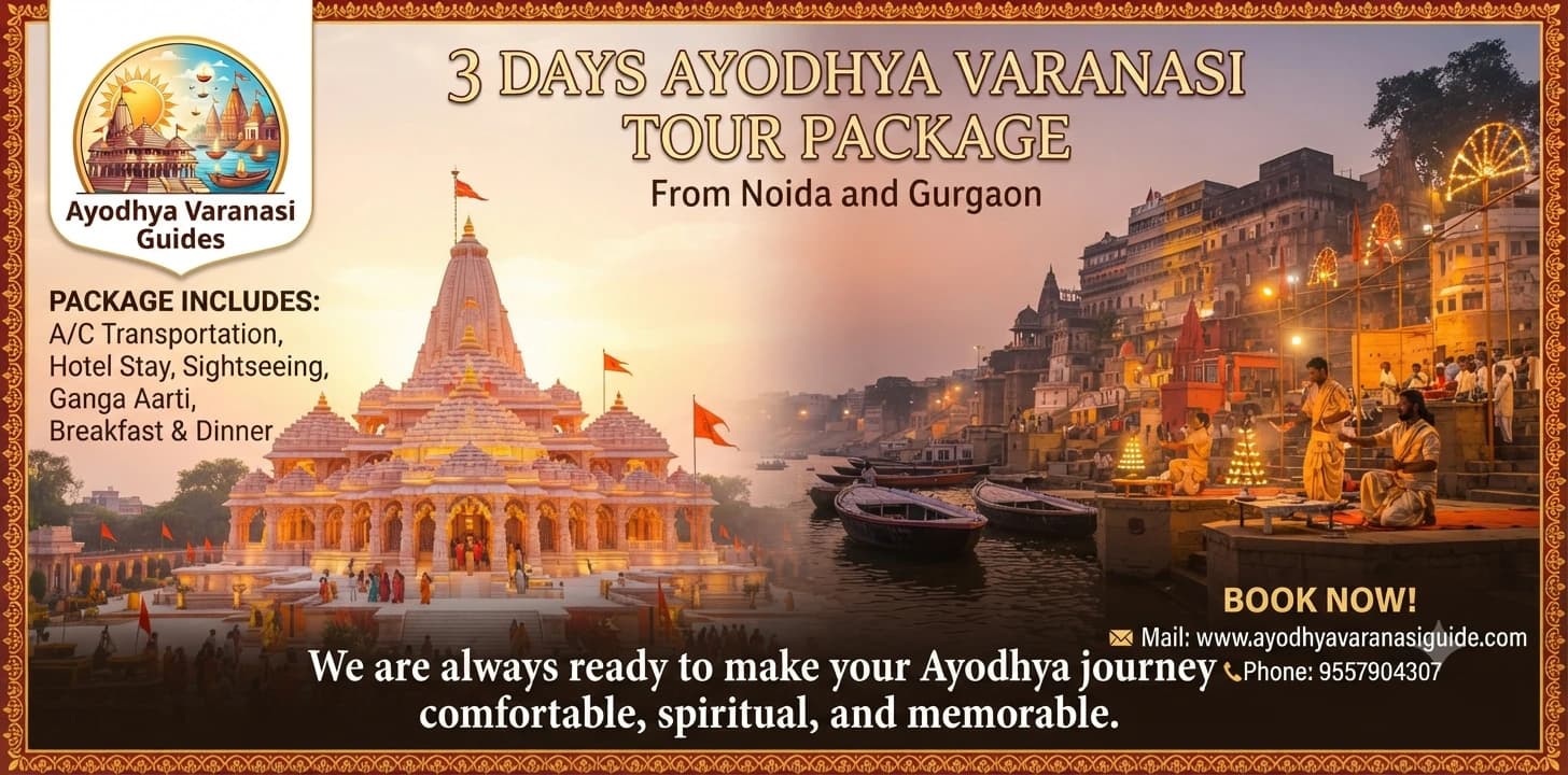 3 Days Ayodhya Varanasi Tour Package from Noida and Gurgaon