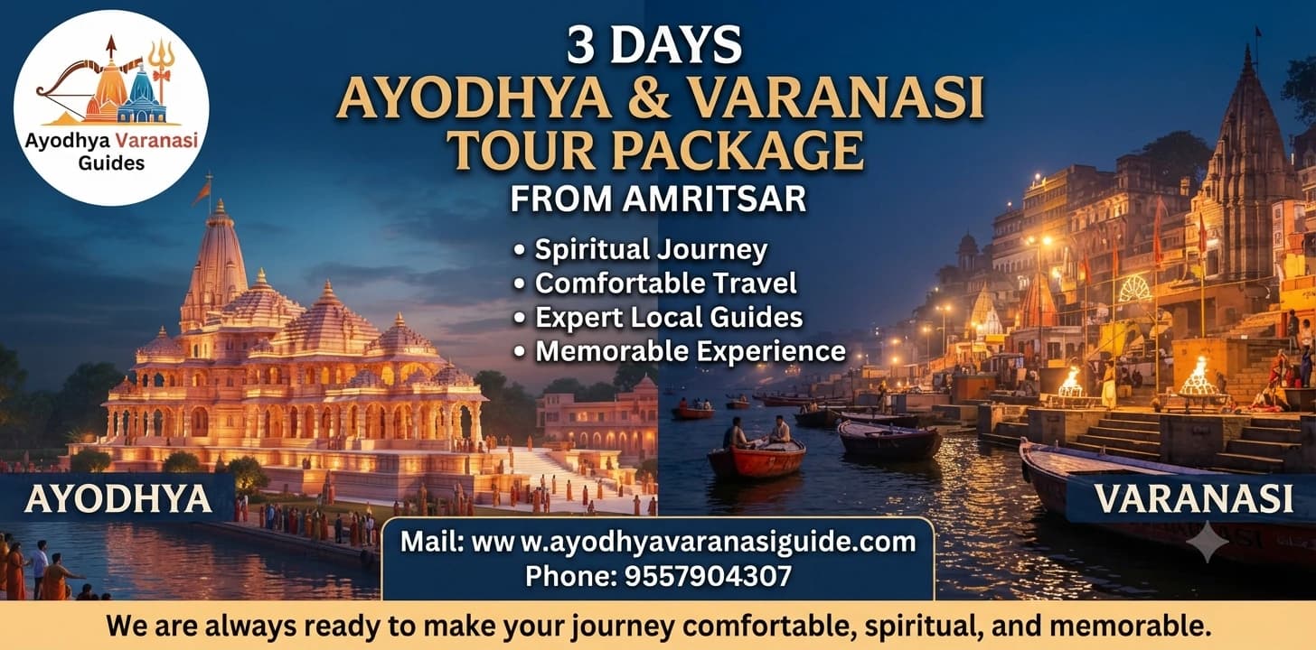 3 Days Ayodhya Varanasi Tour Package from Amritsar