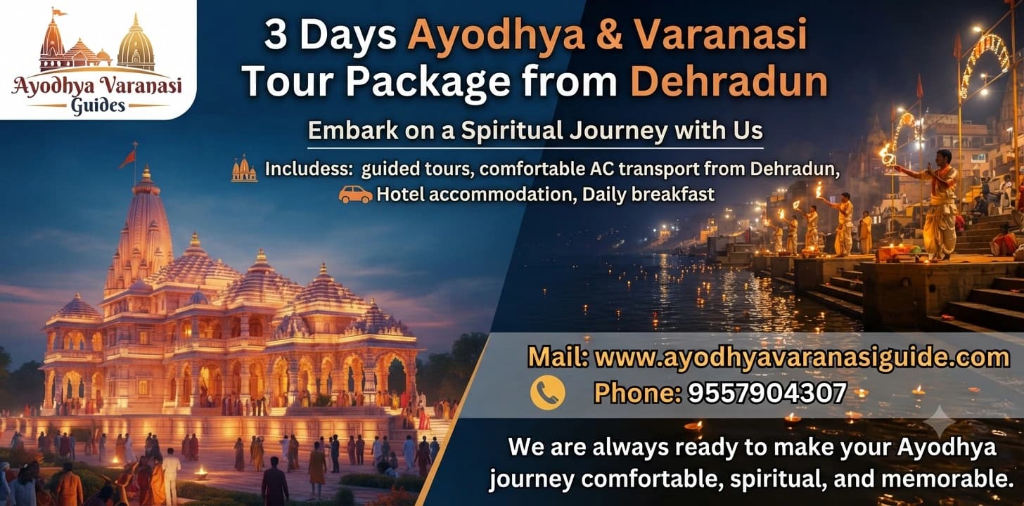 3 Days Ayodhya Varanasi Tour Package from Dehradun