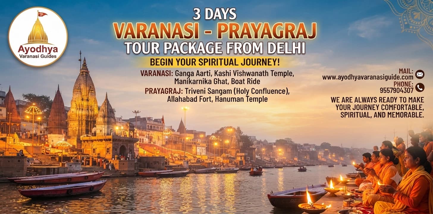 3 Days Varanasi Prayagraj Tour package from Delhi