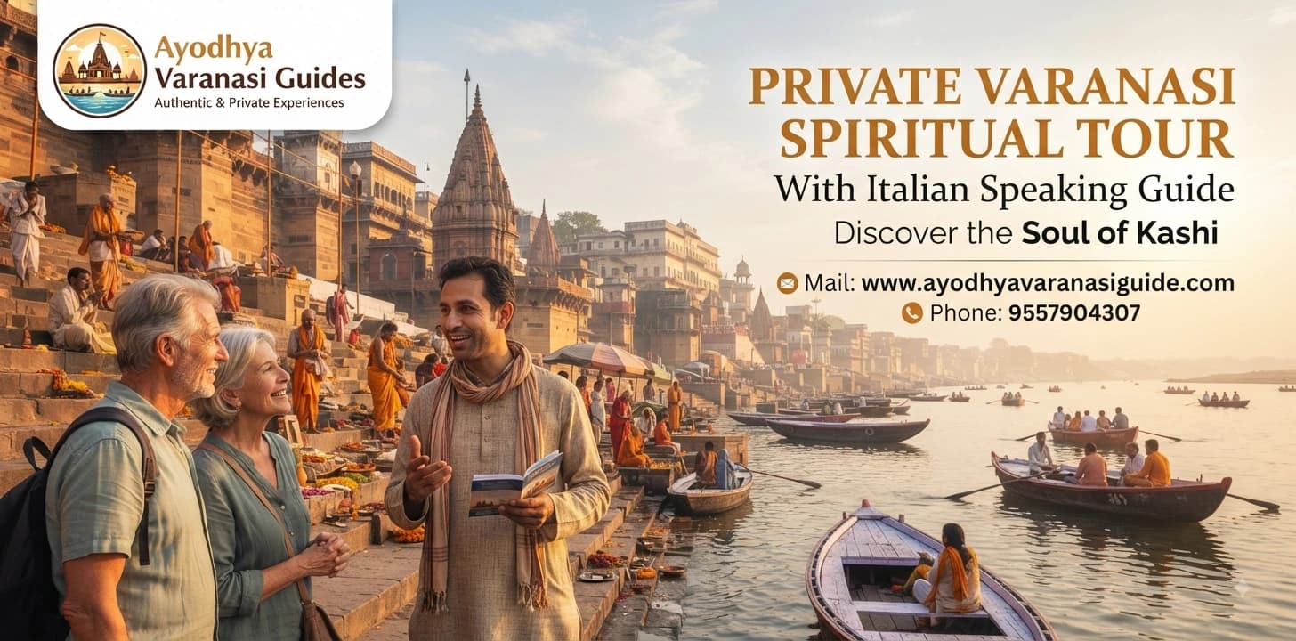 Private Varanasi Spiritual Tour with Italian Speaking guide