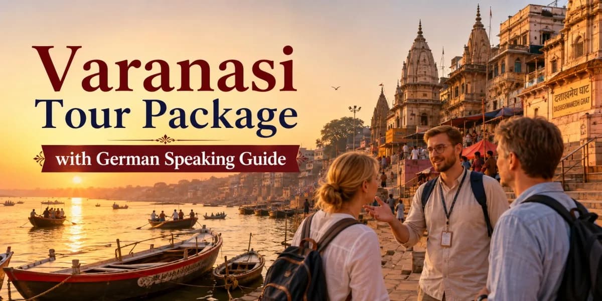 Varanasi tour package with German speaking guide at Kashi Vishwanath and Varanasi ghats