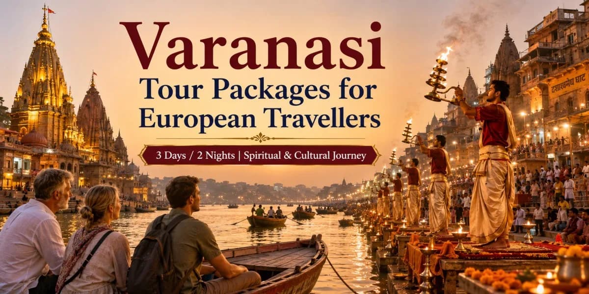 Varanasi Tour Packages for European Travellers – Kashi Vishwanath Temple and Ganga Aarti at Dashashwamedh Ghat